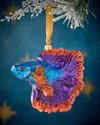Neiman Marcus Betta Fish Christmas Ornament In Multi