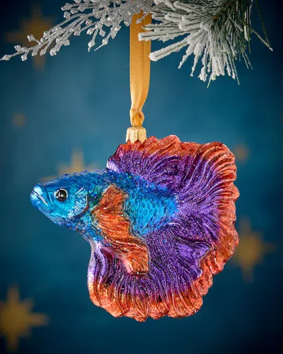 Neiman Marcus Betta Fish Christmas Ornament In Multi