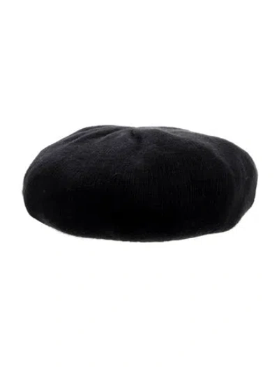 Pre-owned Neiman Marcus Black Cashmere Winter Hat