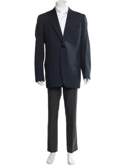 Pre-owned Neiman Marcus Blazer In Blue