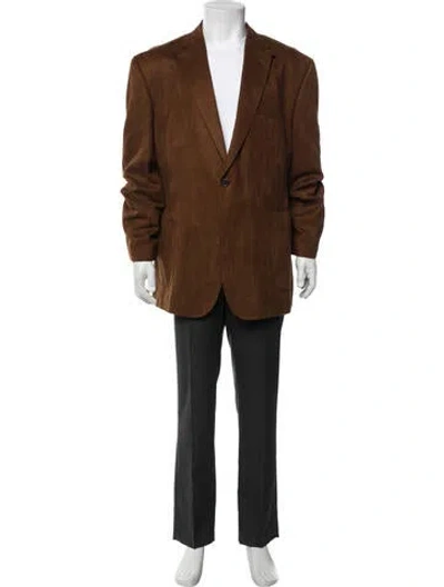 Pre-owned Neiman Marcus Blazer In Brown