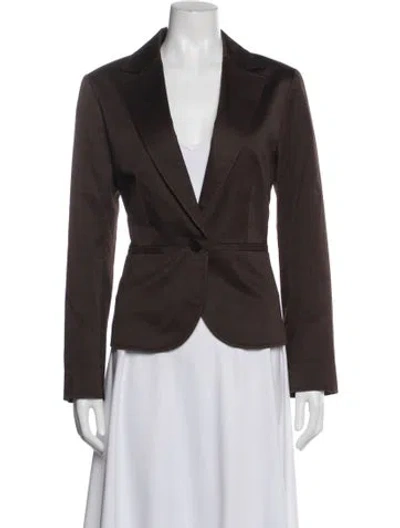 Pre-owned Neiman Marcus Blazer In Brown