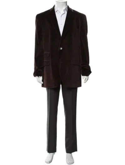 Pre-owned Neiman Marcus Blazer In Brown