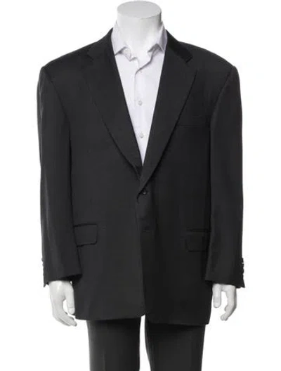 Pre-owned Neiman Marcus Blazer In Gray