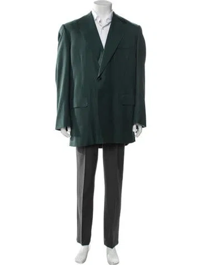 Pre-owned Neiman Marcus Blazer In Green