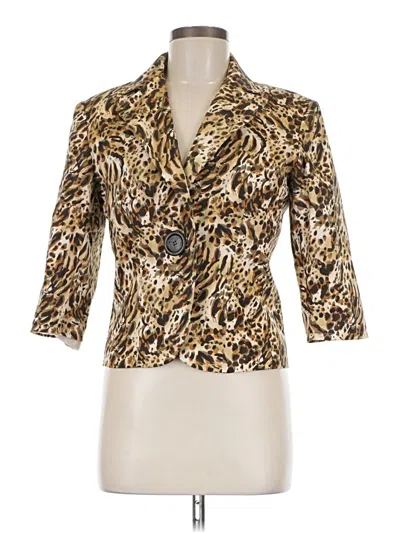 Pre-owned Neiman Marcus Blazer Jacket In Tan