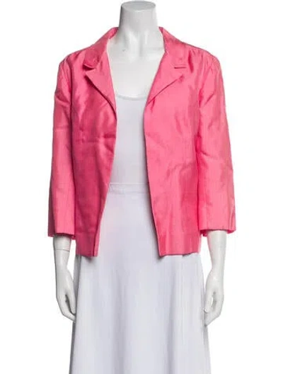 Pre-owned Neiman Marcus Blazer In Pink