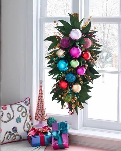 Neiman Marcus Bright Holiday Door Spray, 30" In Multi