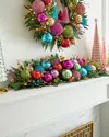 Neiman Marcus Bright Holiday Mantel Garland, 46" In Multi