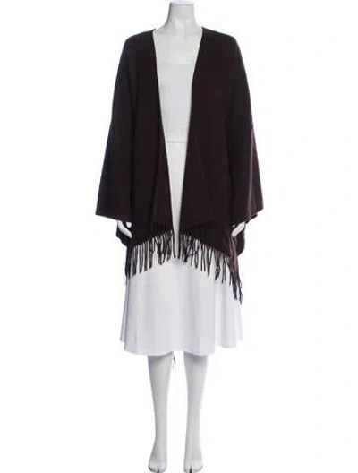 Pre-owned Neiman Marcus Camel Hair Shawl In Brown