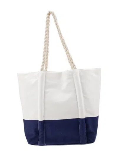 Pre-owned Neiman Marcus Canvas Tote In Multi