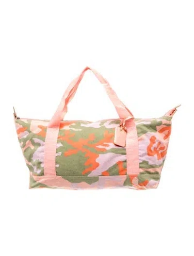 Pre-owned Neiman Marcus Canvas Tote In Pink