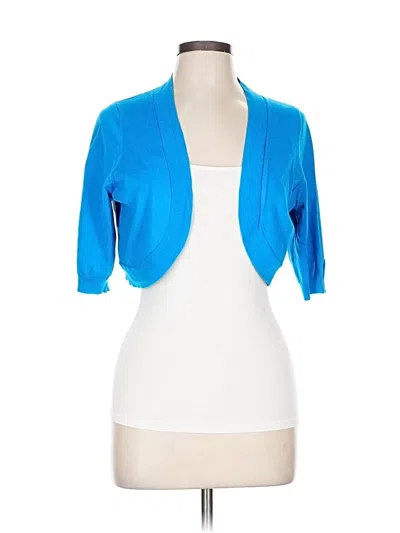 Pre-owned Neiman Marcus Cardigan Sweater In Blue