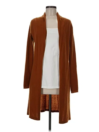 Pre-owned Neiman Marcus Cardigan Sweater In Brown