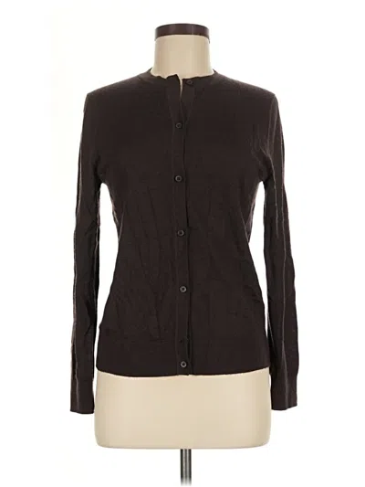 Pre-owned Neiman Marcus Cardigan Sweater In Brown