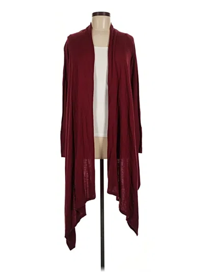 Pre-owned Neiman Marcus Cardigan Sweater In Burgundy
