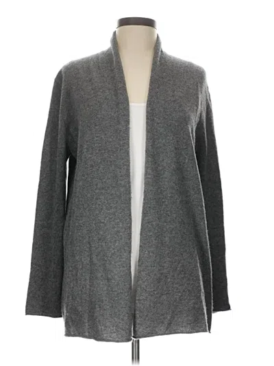 Pre-owned Neiman Marcus Cardigan Sweater In Gray