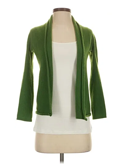 Pre-owned Neiman Marcus Cardigan Sweater In Green
