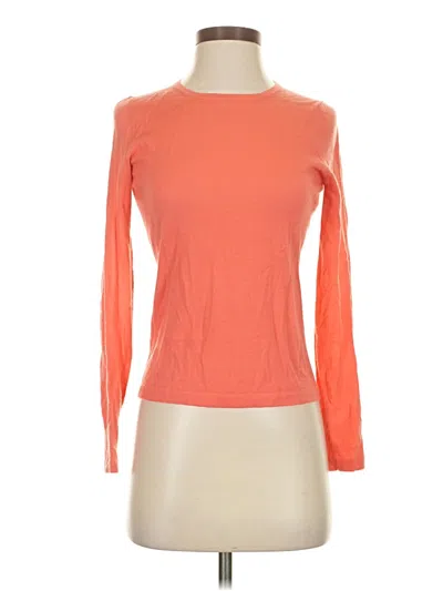 Pre-owned Neiman Marcus Cardigan Sweater In Orange
