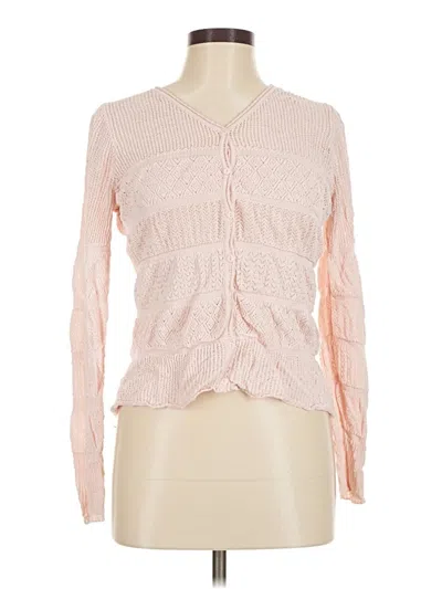 Pre-owned Neiman Marcus Cardigan Sweater In Pink