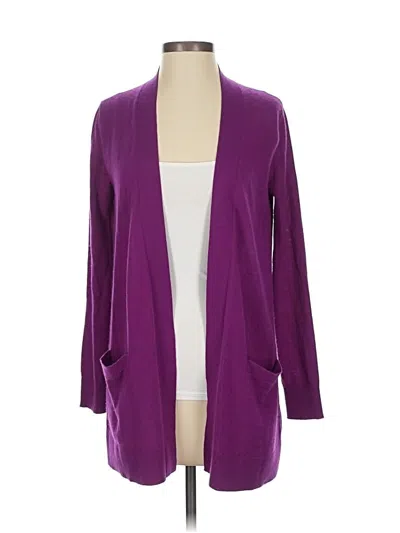 Pre-owned Neiman Marcus Cardigan Sweater In Purple