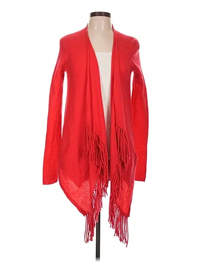 Pre-owned Neiman Marcus Cardigan Sweater In Red