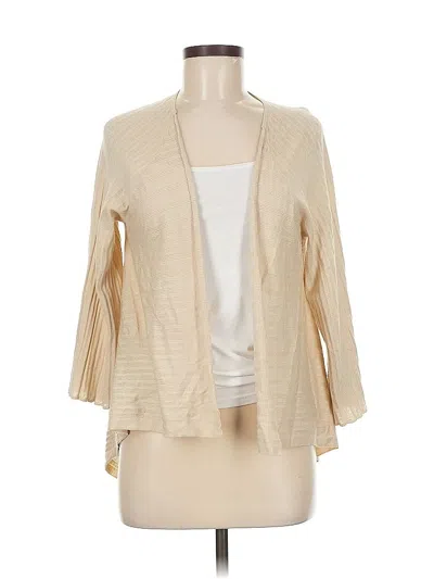 Pre-owned Neiman Marcus Cardigan Sweater In Tan