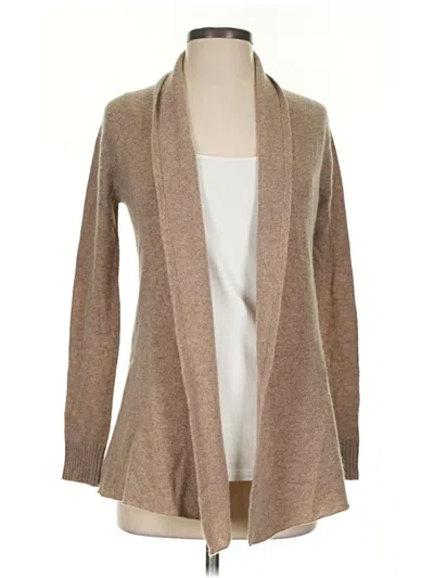 Pre-owned Neiman Marcus Cardigan Sweater In Tan