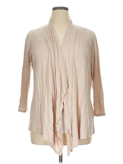 Pre-owned Neiman Marcus Cardigan Sweater In Tan