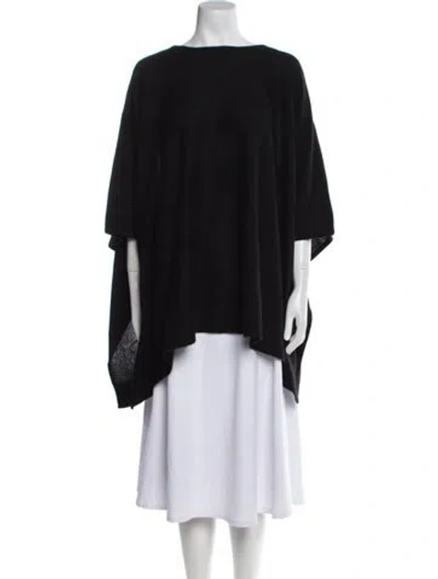 Pre-owned Neiman Marcus Cashmere Bateau Neckline Sweater W/ Tags In Black