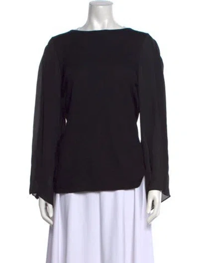 Pre-owned Neiman Marcus Cashmere Bateau Neckline Sweater W/ Tags In Black