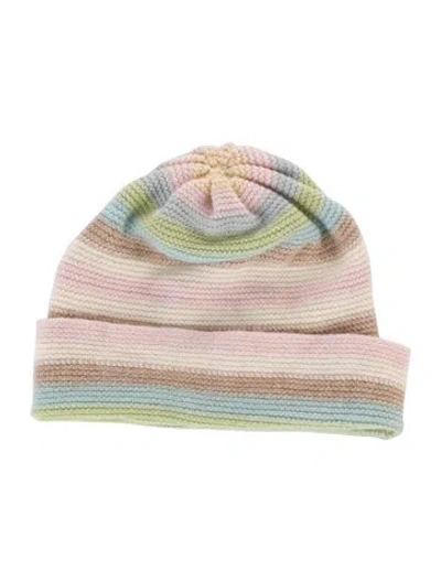 Pre-owned Neiman Marcus Cashmere Beanie In Neutral