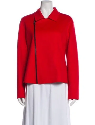 Pre-owned Neiman Marcus Cashmere Blazer In Red