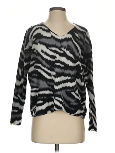 Pre-owned Neiman Marcus Cashmere Cardigan Sweater In Black