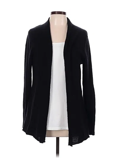Pre-owned Neiman Marcus Cashmere Cardigan Sweater In Black