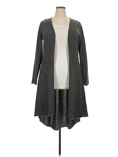 Pre-owned Neiman Marcus Cashmere Cardigan Sweater In Gray