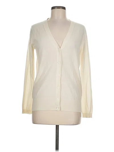 Pre-owned Neiman Marcus Cashmere Cardigan Sweater In Ivory