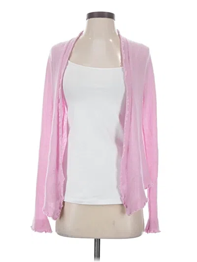 Pre-owned Neiman Marcus Cashmere Cardigan Sweater In Pink