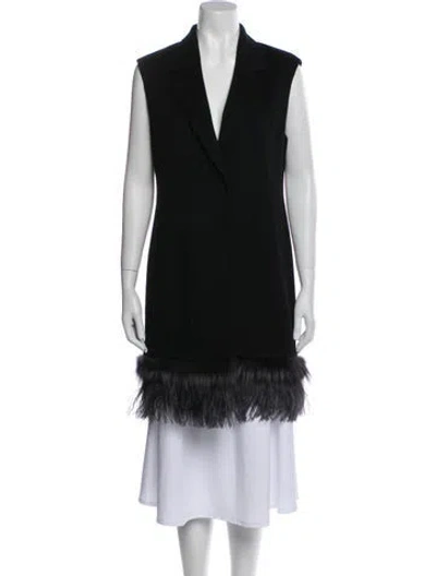 Pre-owned Neiman Marcus Cashmere Coat In Black