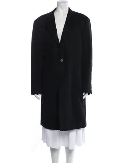 Pre-owned Neiman Marcus Cashmere Coat In Black