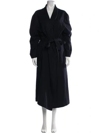 Pre-owned Neiman Marcus Cashmere Coat In Blue