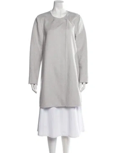 Pre-owned Neiman Marcus Cashmere Coat In Gray
