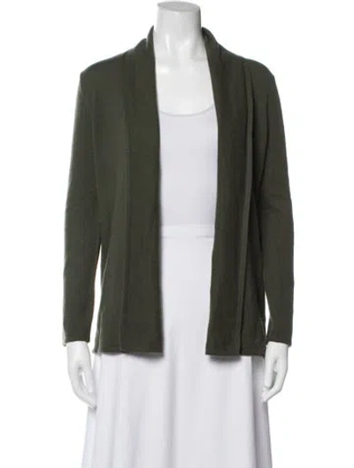 Pre-owned Neiman Marcus Cashmere Coat In Green