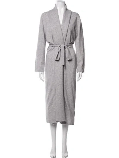 Pre-owned Neiman Marcus Cashmere Coat In Grey