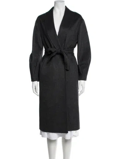 Pre-owned Neiman Marcus Cashmere Coat In Grey