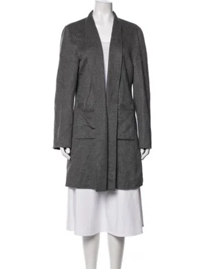Pre-owned Neiman Marcus Cashmere Coat In Grey