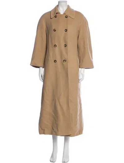 Pre-owned Neiman Marcus Cashmere Coat In Neutrals