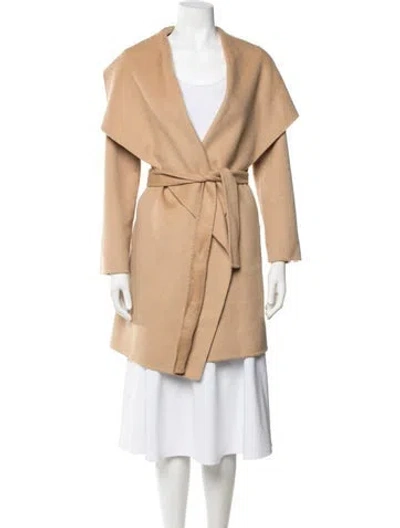 Pre-owned Neiman Marcus Cashmere Coat In Neutrals