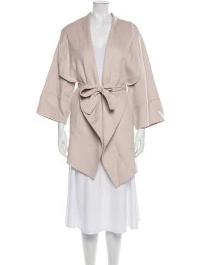 Pre-owned Neiman Marcus Cashmere Coat In Pink