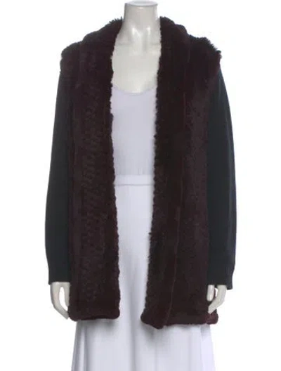 Pre-owned Neiman Marcus Cashmere Colorblock Pattern Sweater In Brown